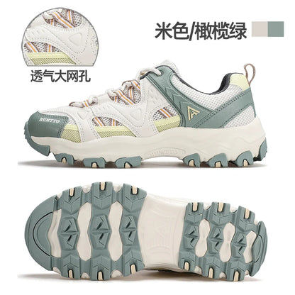 Unisex Outdoor Sneakers Wear-resistant Hiking Shoes For Men Women Non-Slip Tactical Climbing Shoes Breathable Trekking Sneakers