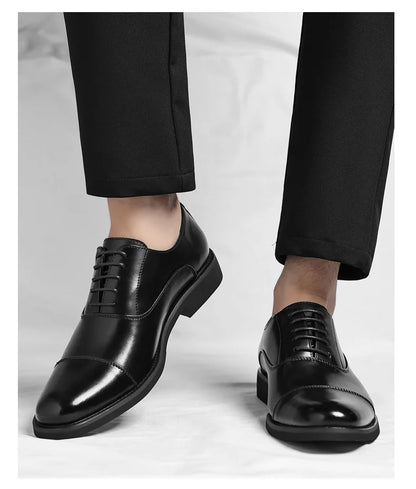 Solid color casual and business dress shoes