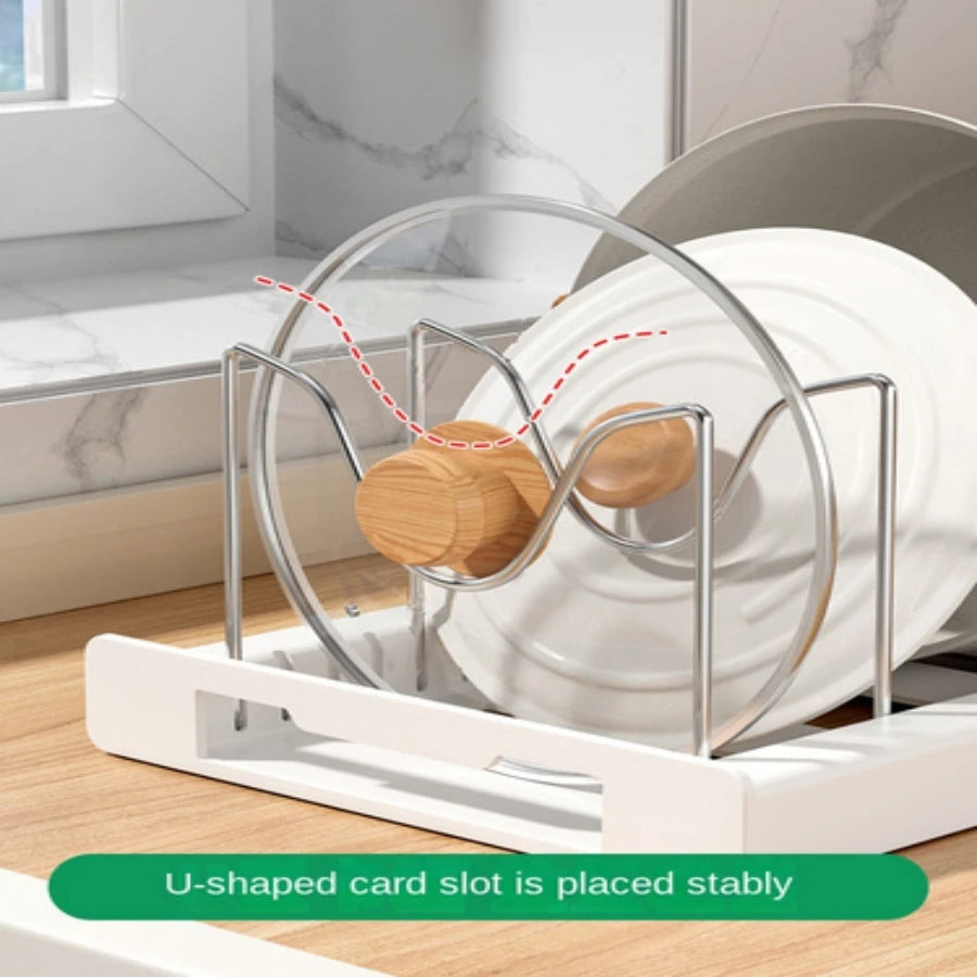 Space-saving kitchen utensil holder and pot rack