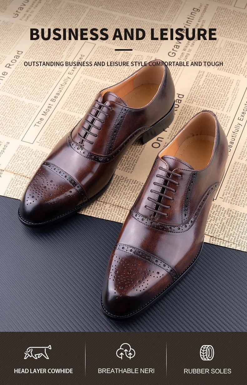 Handmade formal shoes for office, wedding, and parties