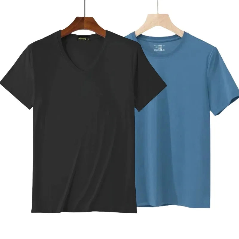 Sweat-absorbent classic round-neck gym undershirts