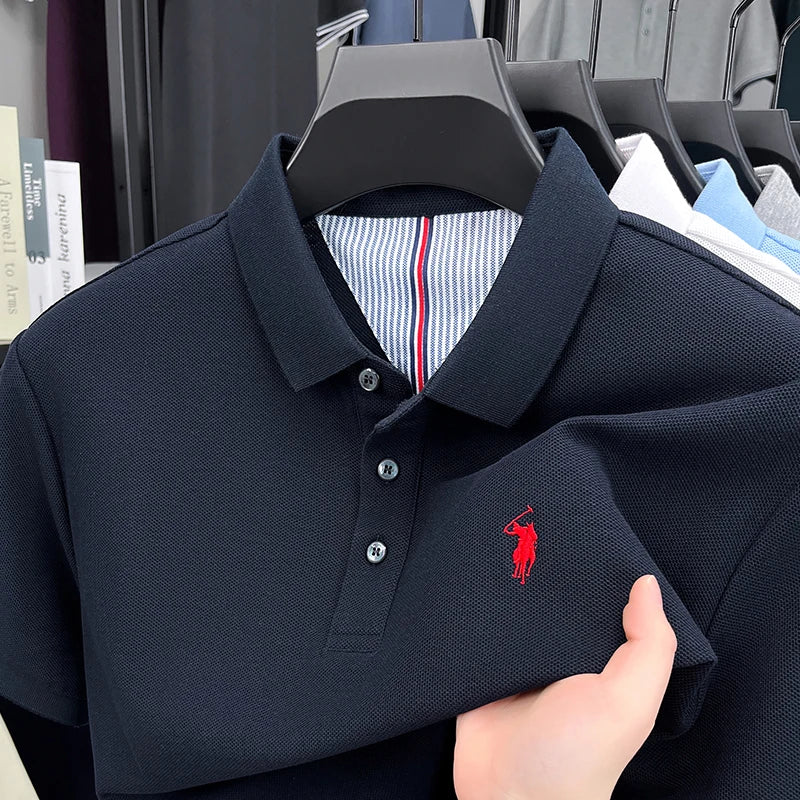 Men’s 100% cotton short sleeve polo shirt