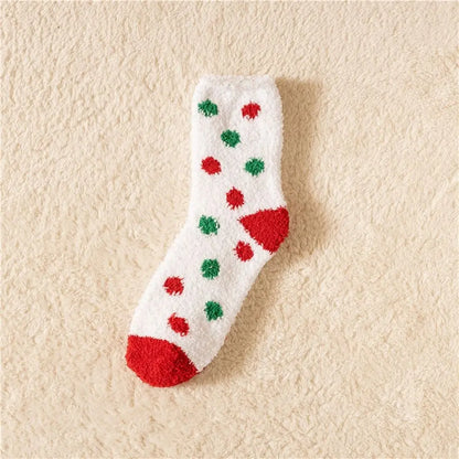 Cute Santa & Elk Socks – Thick Cozy Floor & Sleep Socks