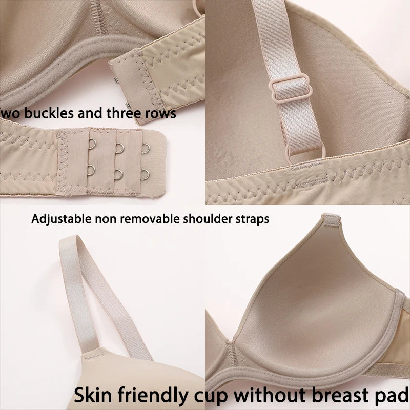 Women’s Seamless Push-Up Bra – No Wire, Breathable Design