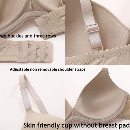 Women’s Seamless Push-Up Bra – No Wire, Breathable Design