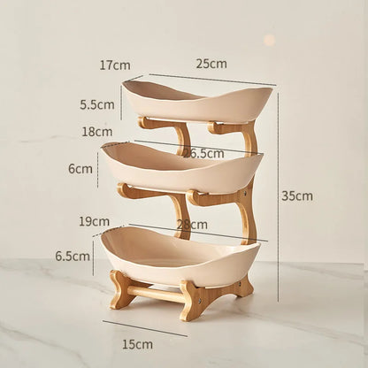 Modern plastic dessert stand for fruits, candy, and treats