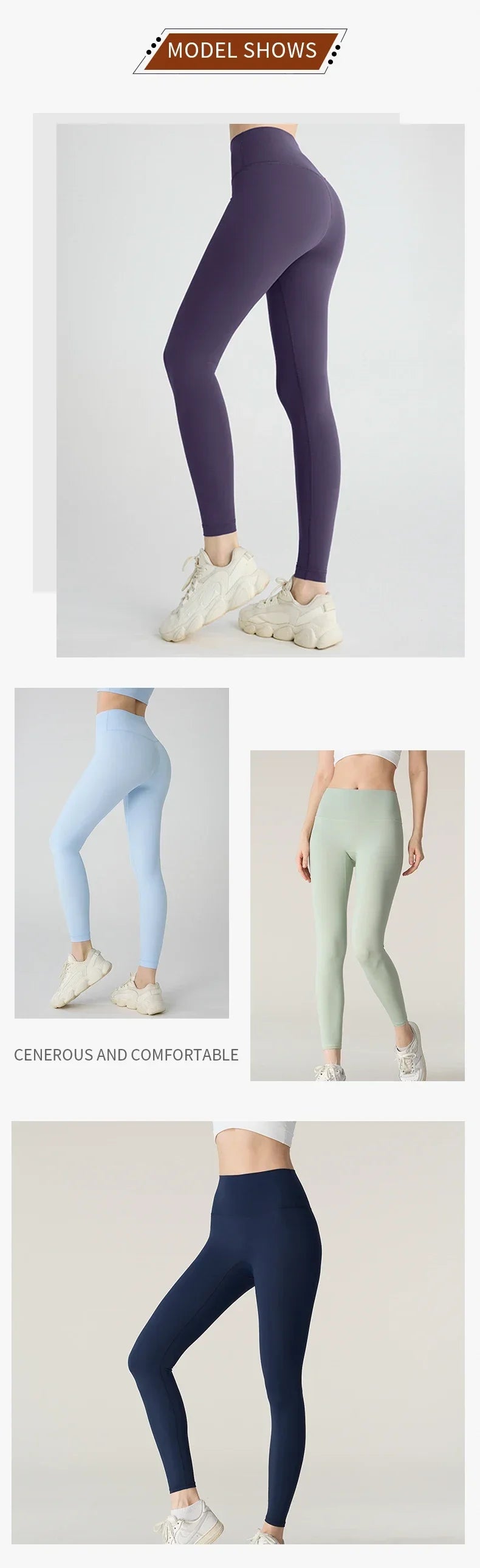 Trendy summer yoga and sports leggings