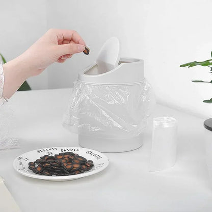 Portable mini waste bin for office, vanity, or study table