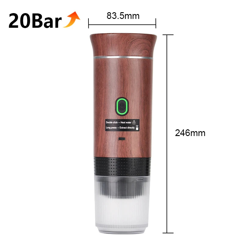 Electric handheld espresso maker—perfect for on-the-go brewing