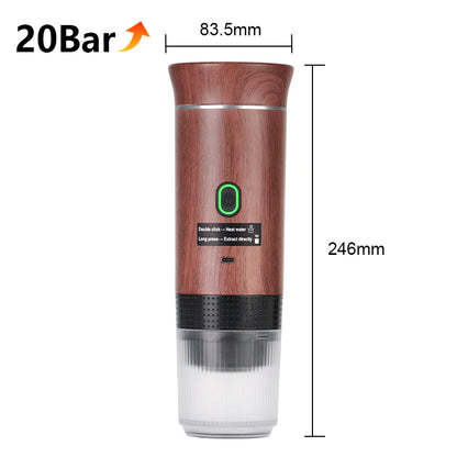 Electric handheld espresso maker—perfect for on-the-go brewing