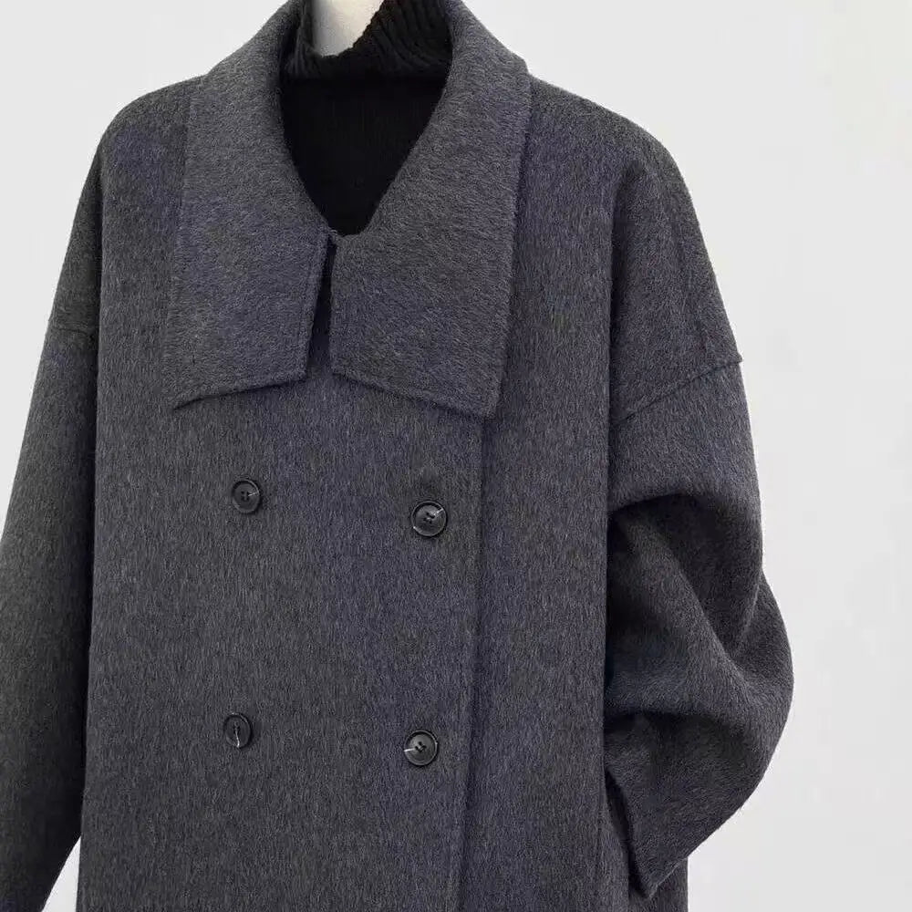 Women’s double-sided cashmere coat