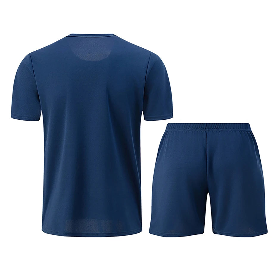 Men’s 2-piece summer sports suit, quick-dry