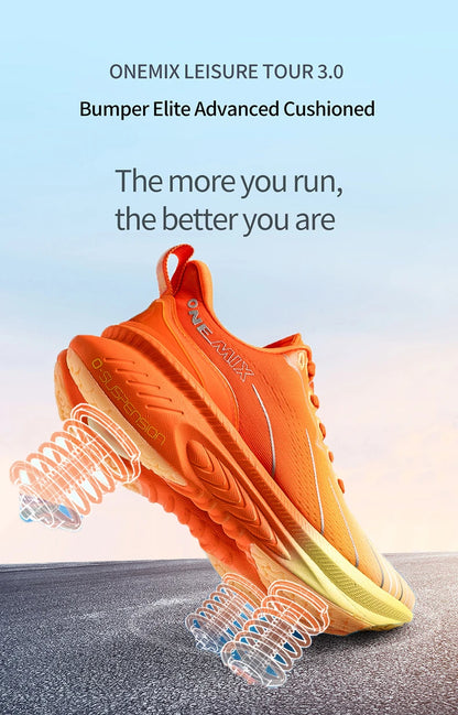 ONEMIX Cushion Running Shoes – Men & Women, Heavy Runner Friendly