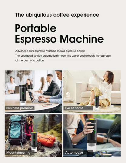 Electric handheld espresso maker—perfect for on-the-go brewing