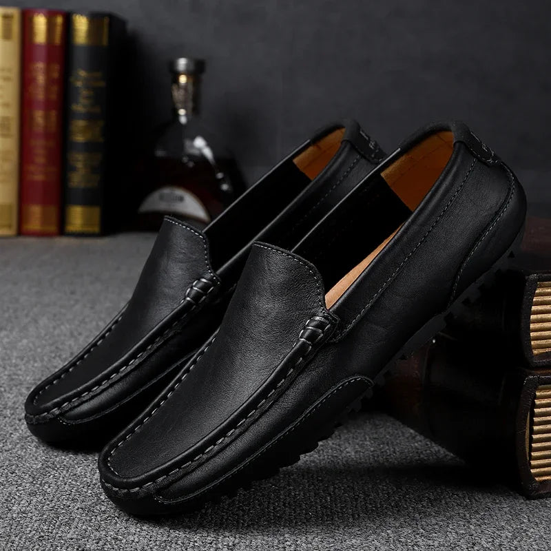 Stylish men’s classic moccasins for work and outings