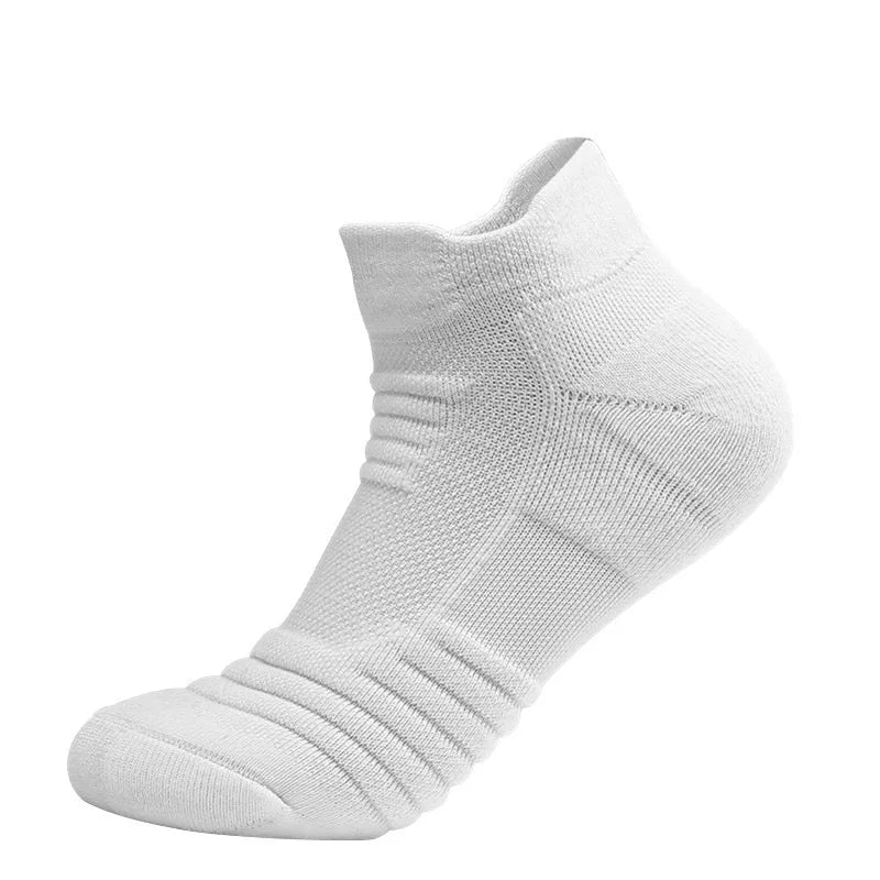 Moisture-wicking crew socks for sports and cycling