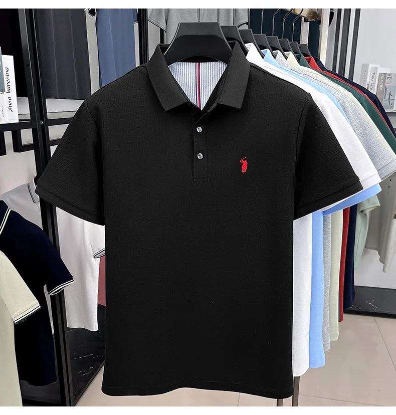 Men’s 100% cotton short sleeve polo shirt