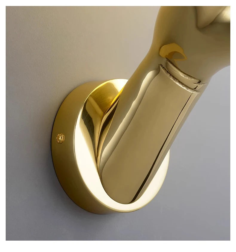 Creative resin and glass bedside wall light for stylish décor