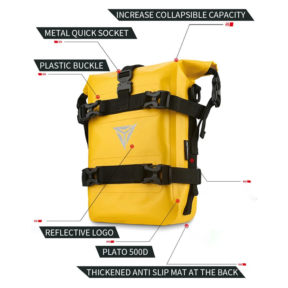 Compact protective bag for motorcycle maintenance gear
