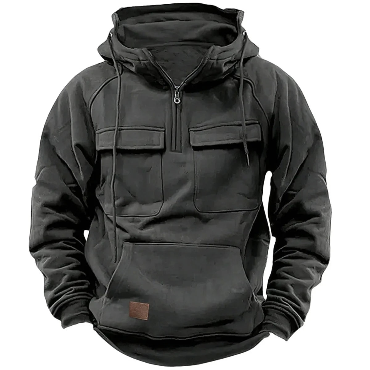 Men’s thick outdoor hooded sweatshirt with pockets