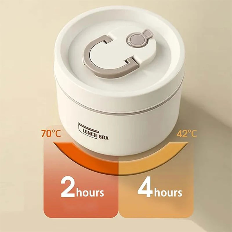 Portable insulated lunch box with 3 stackable containers