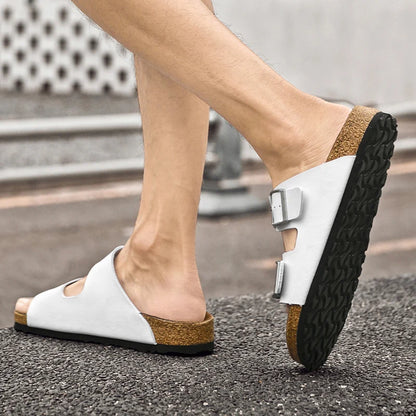 Flat anti-skid designer sandals for comfort