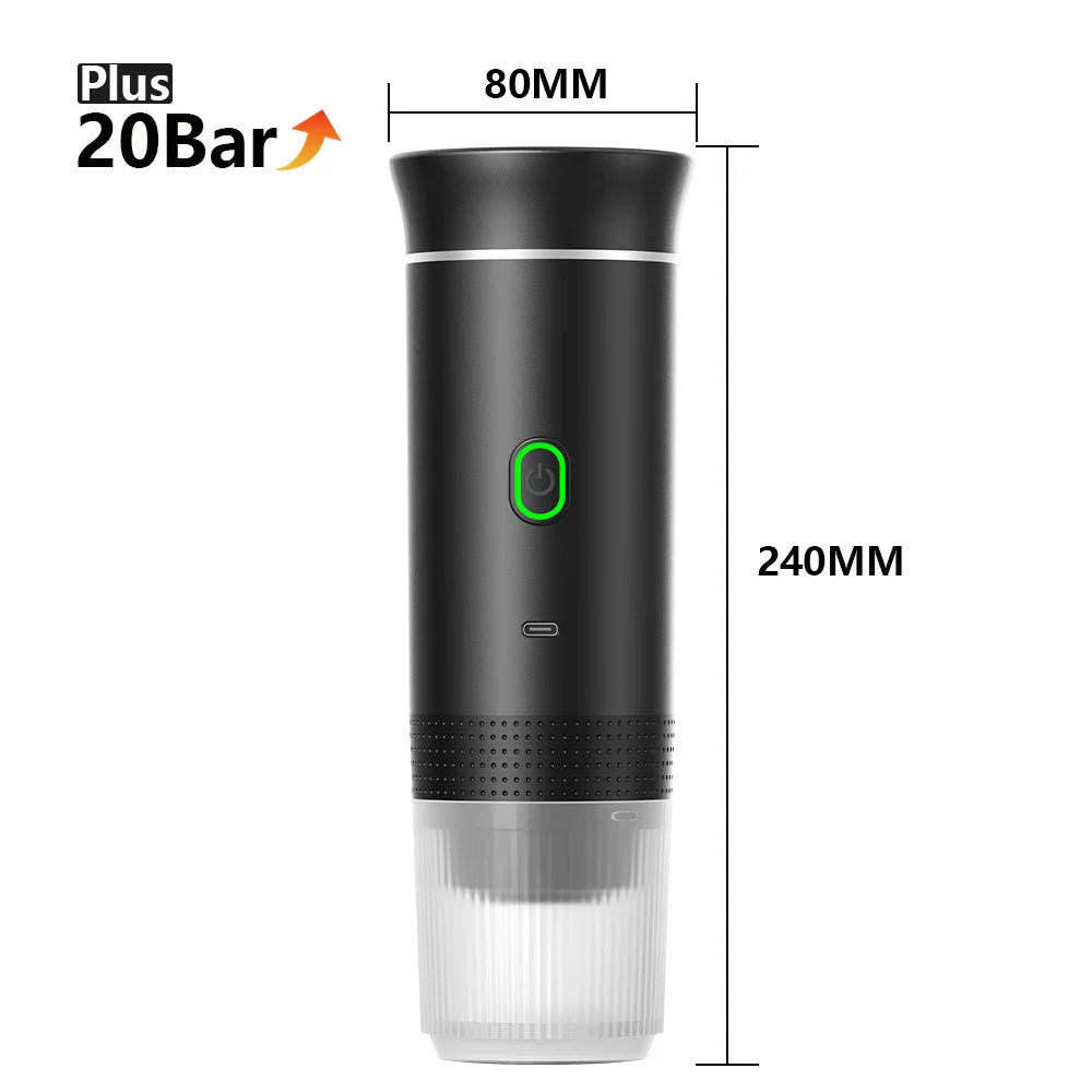 Electric handheld espresso maker—perfect for on-the-go brewing