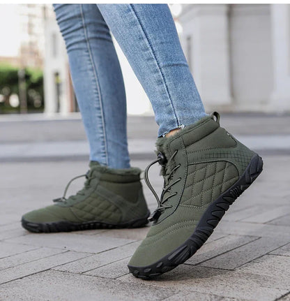 Winter Snow Boots – Warm Fur Lined, Non-Slip Barefoot Style