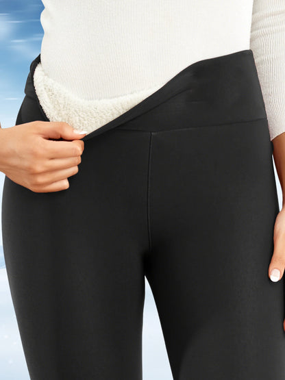 Women’s high-waist fleece leggings, winter warm
