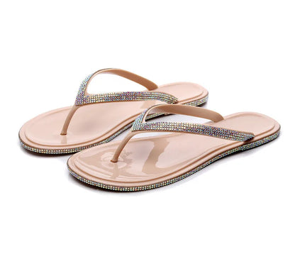 Women’s Sweet Beach Slippers – Anti-Slip Pull-On Flats