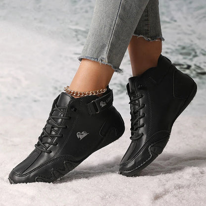 Women’s Winter Ankle Boots – Waterproof, Plush Fur Lined