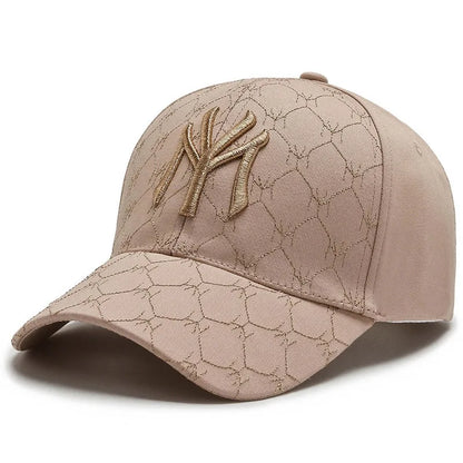 Unisex summer/autumn baseball cap with letter embroidery