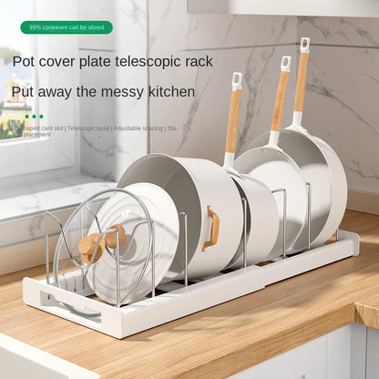 Space-saving kitchen utensil holder and pot rack