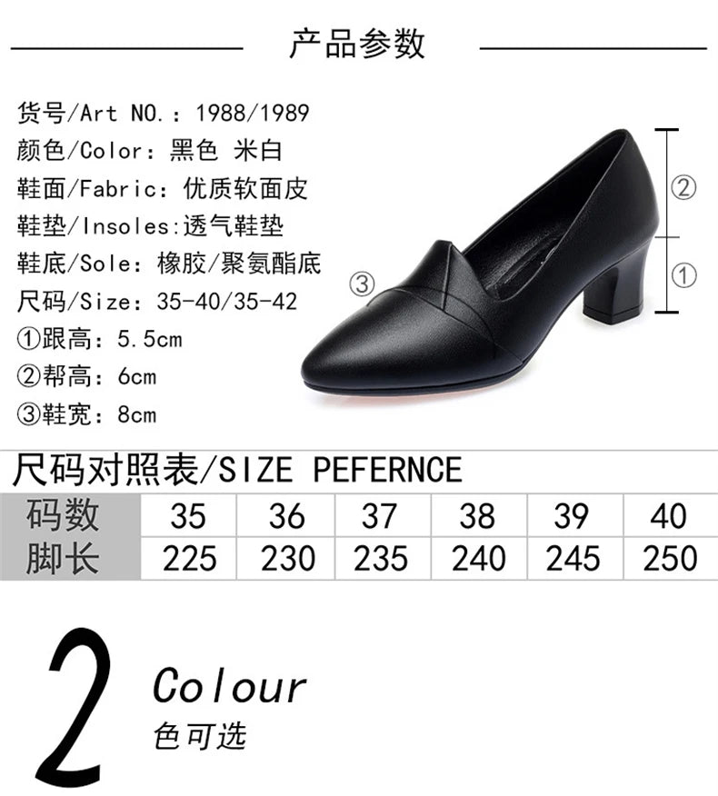 Classic Office Heels – Comfortable Spring/Autumn Footwear