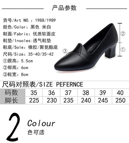 Classic Office Heels – Comfortable Spring/Autumn Footwear