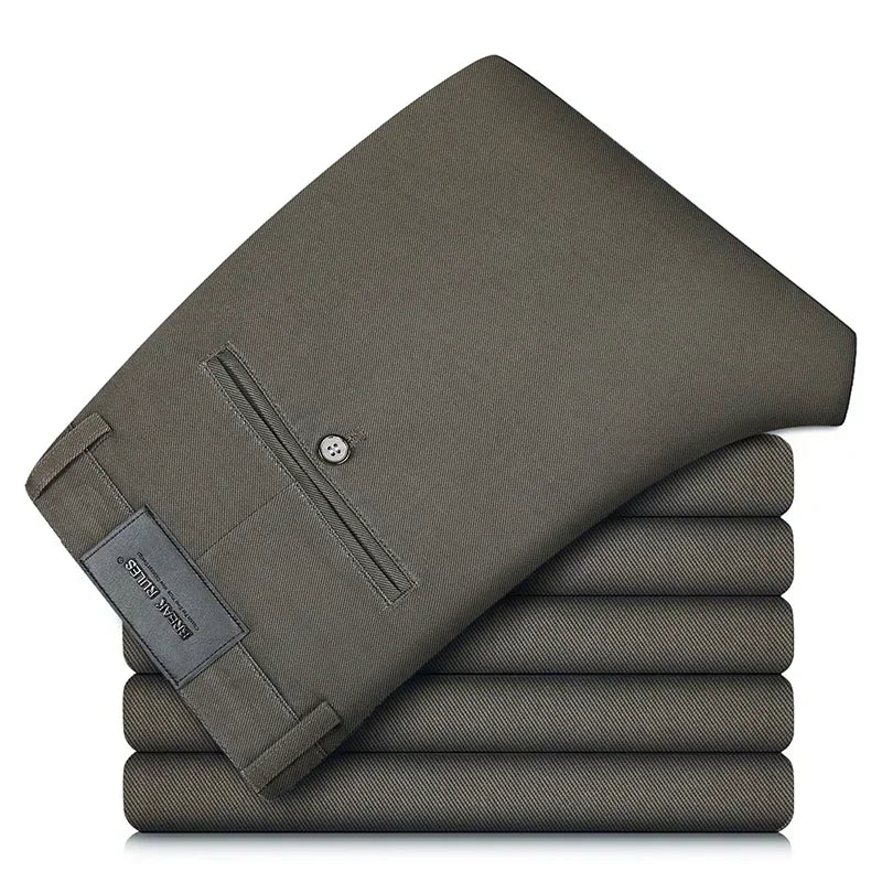 Luxury business casual suit pants, regular fit
