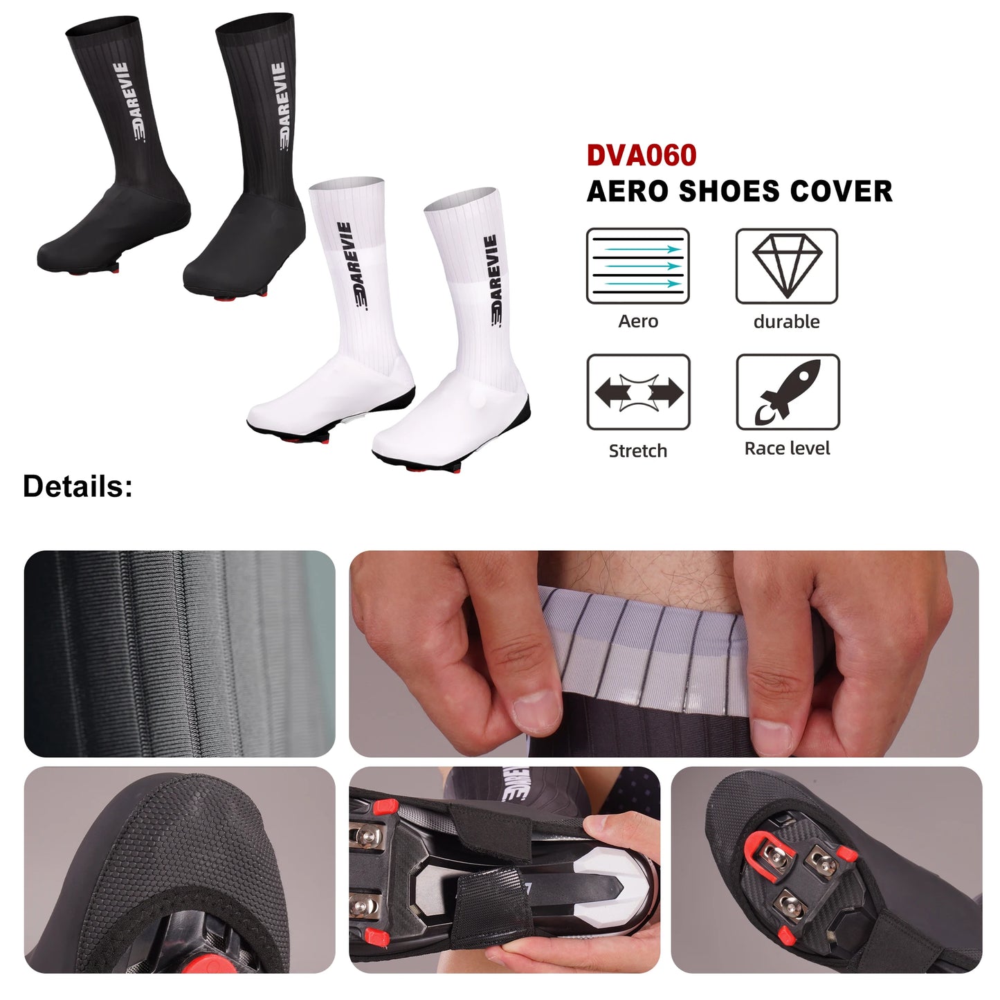 DAREVIE waterproof anti-slip cycling shoe covers
