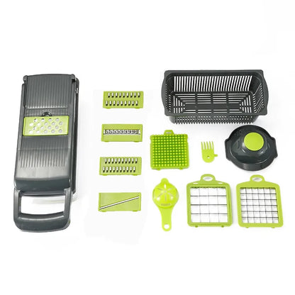 14/16-in-1 multifunctional veggie chopper and slicer