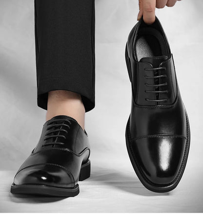 Solid color casual and business dress shoes