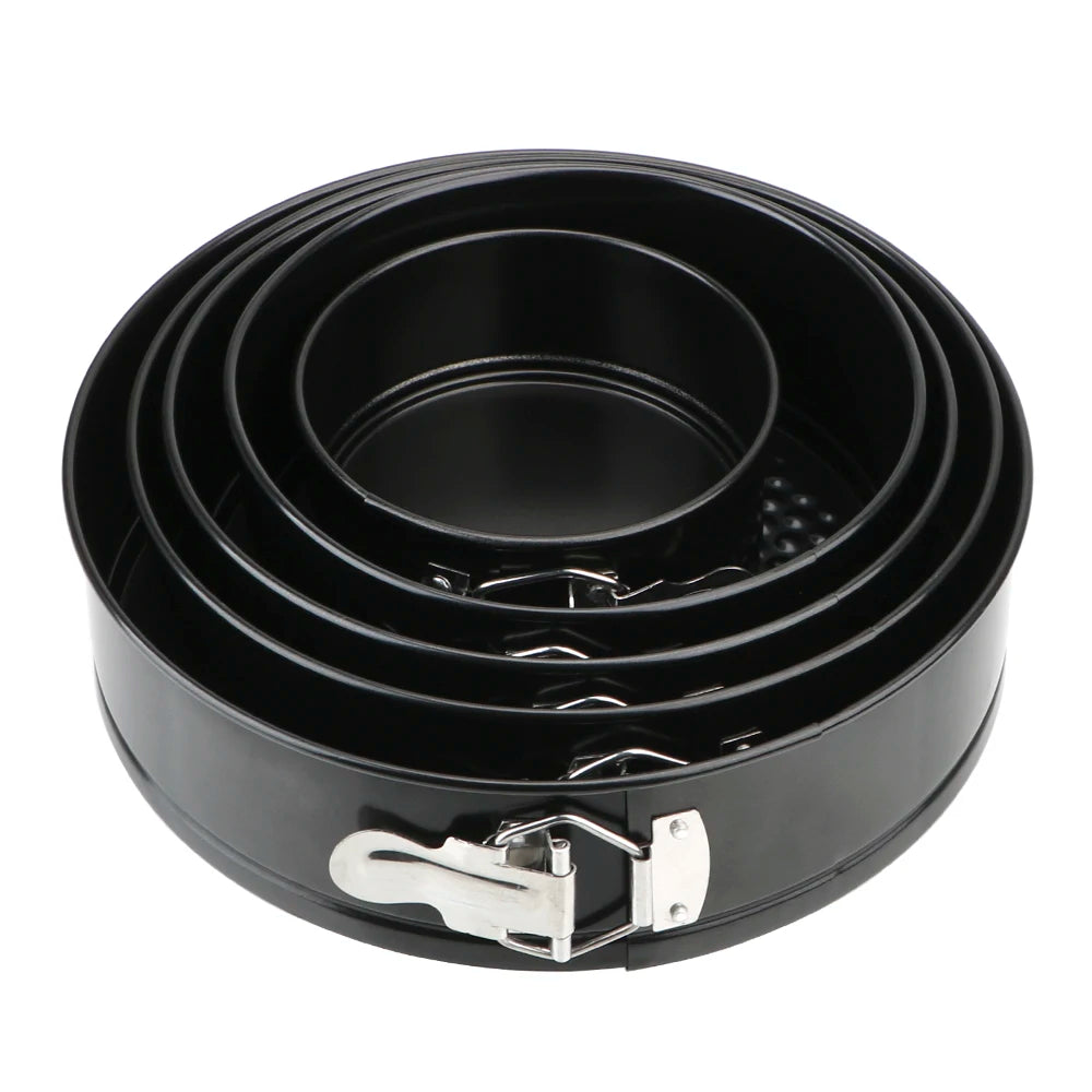 Removable-bottom round cake pan—non-stick carbon steel bakeware