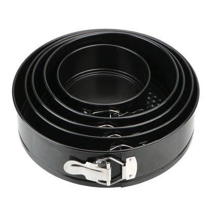 Removable-bottom round cake pan—non-stick carbon steel bakeware