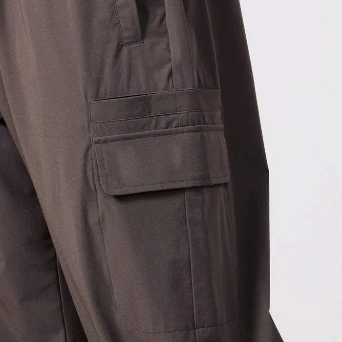 Trendy loose-fit drop-crotch casual trousers