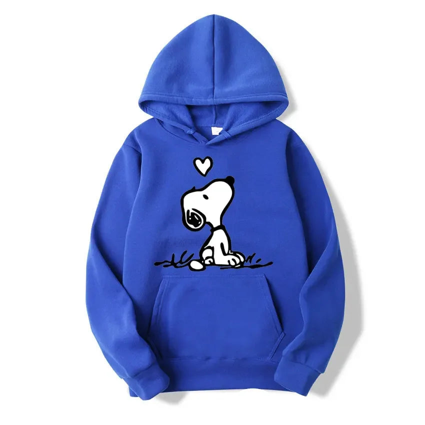 Unisex Snoopy cartoon hoodie for spring/autumn
