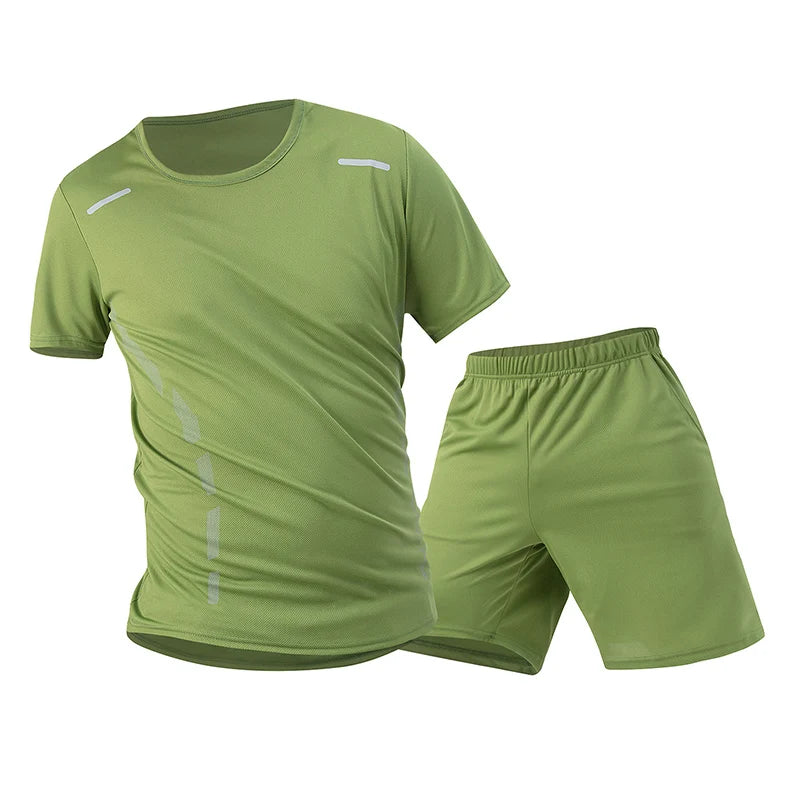 Men’s 2-piece summer sports suit, quick-dry