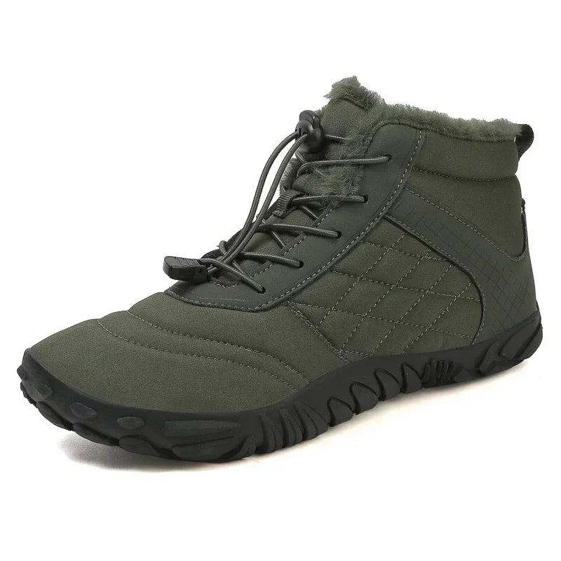 Winter Snow Boots – Warm Fur Lined, Non-Slip Barefoot Style
