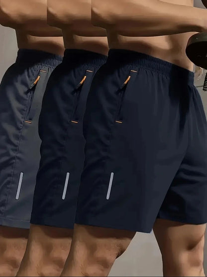 Men’s breathable summer sports shorts with elastic waist