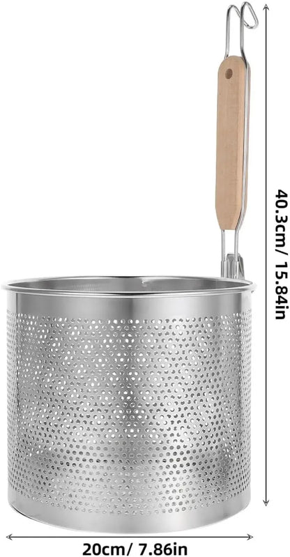 201 stainless steel fine mesh strainer with ergonomic handle