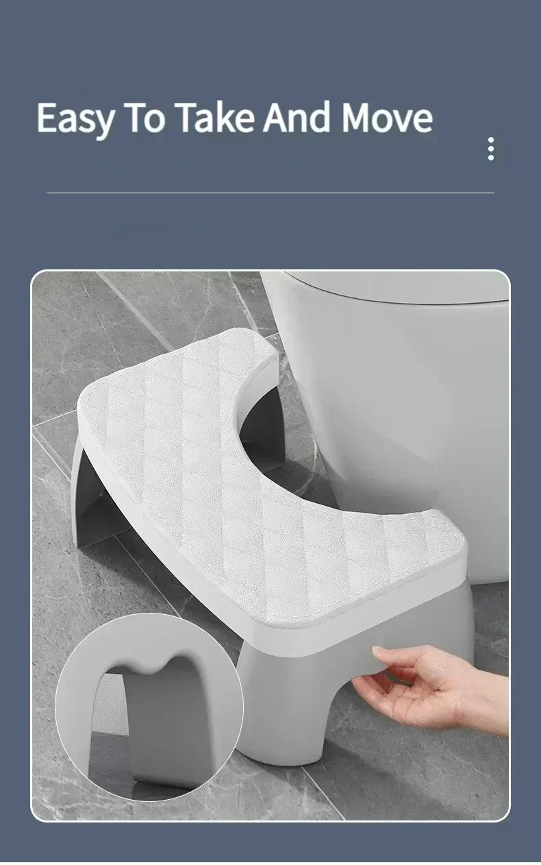 Ergonomic toilet foot stool for kids, adults, seniors, and pregnant women