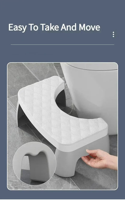 Ergonomic toilet foot stool for kids, adults, seniors, and pregnant women