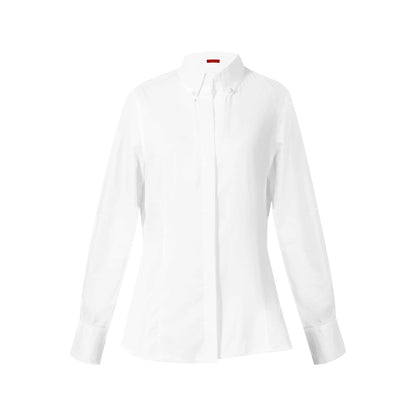Stylish white shirt for professional women